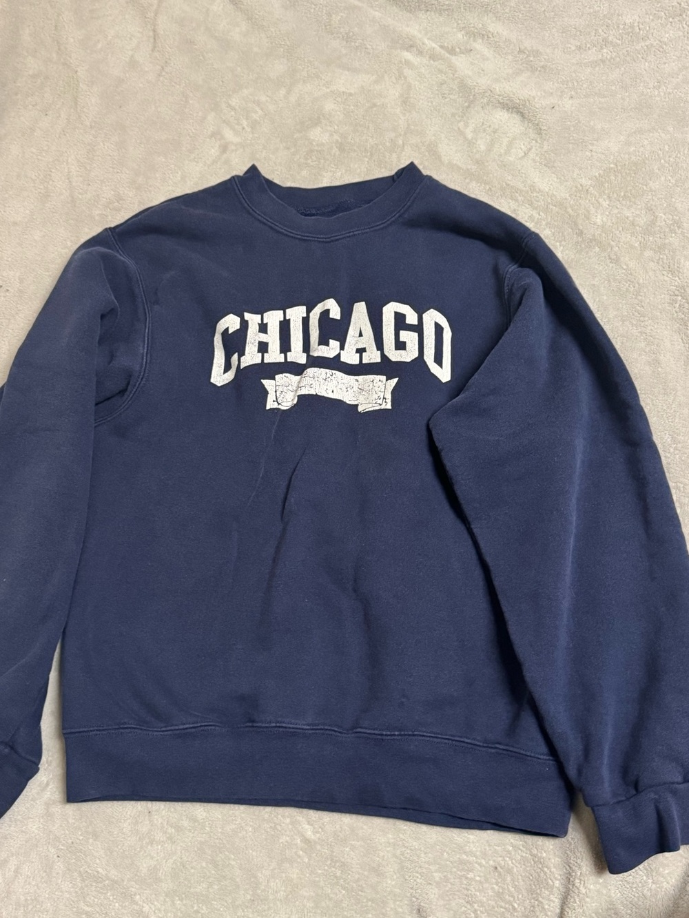 Classic Navy 'Chicago' Crewneck Sweatshirt